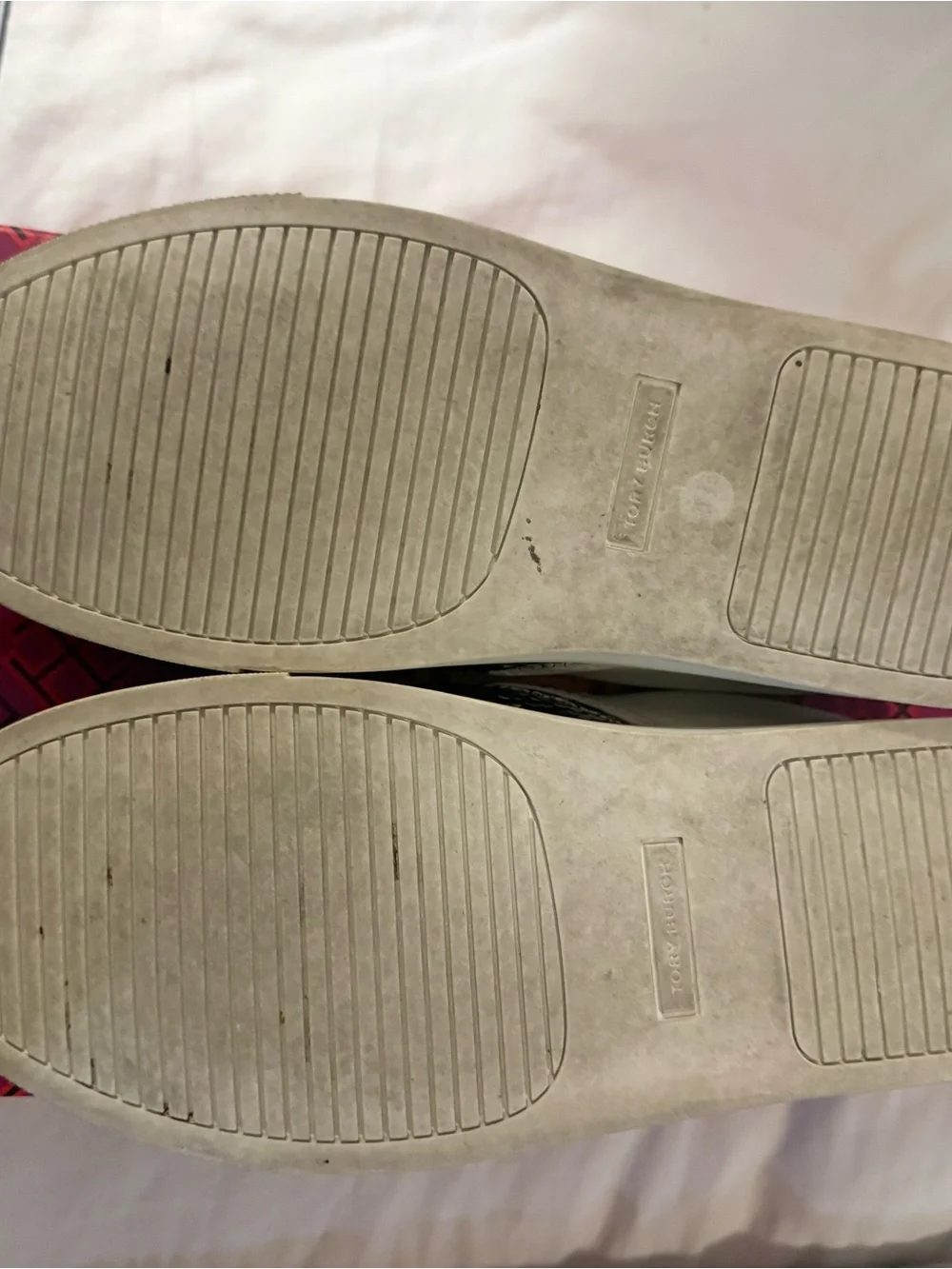 Tory Burch size 11 Sequin Slip-On Women’s Sneakers - Silver/black